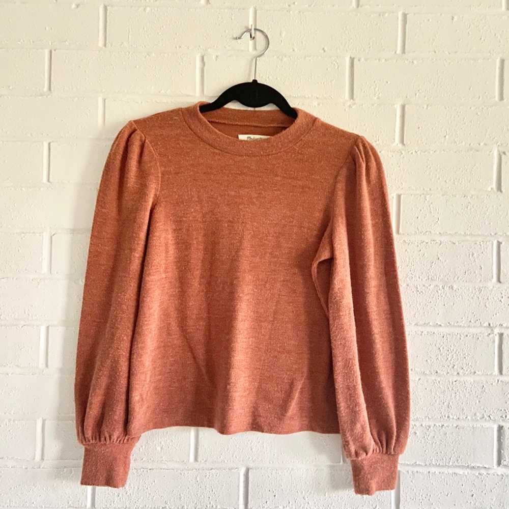 Madewell puff sleeve sweater!